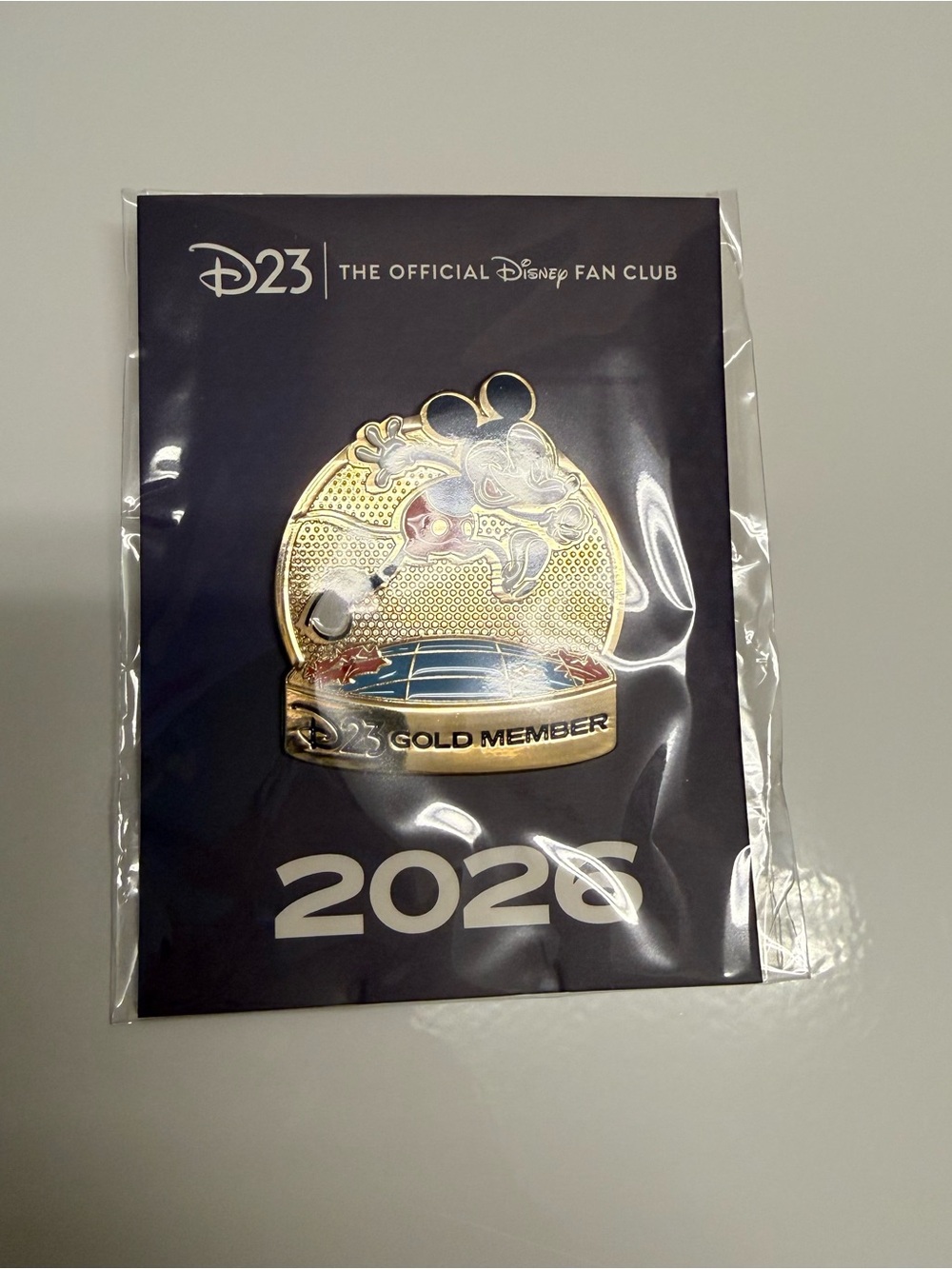 Disney | D23 Gold Member 2026 Pin Featuring Mickey Mouse + Mad Hatter Lorcana - Picture 2 of 5